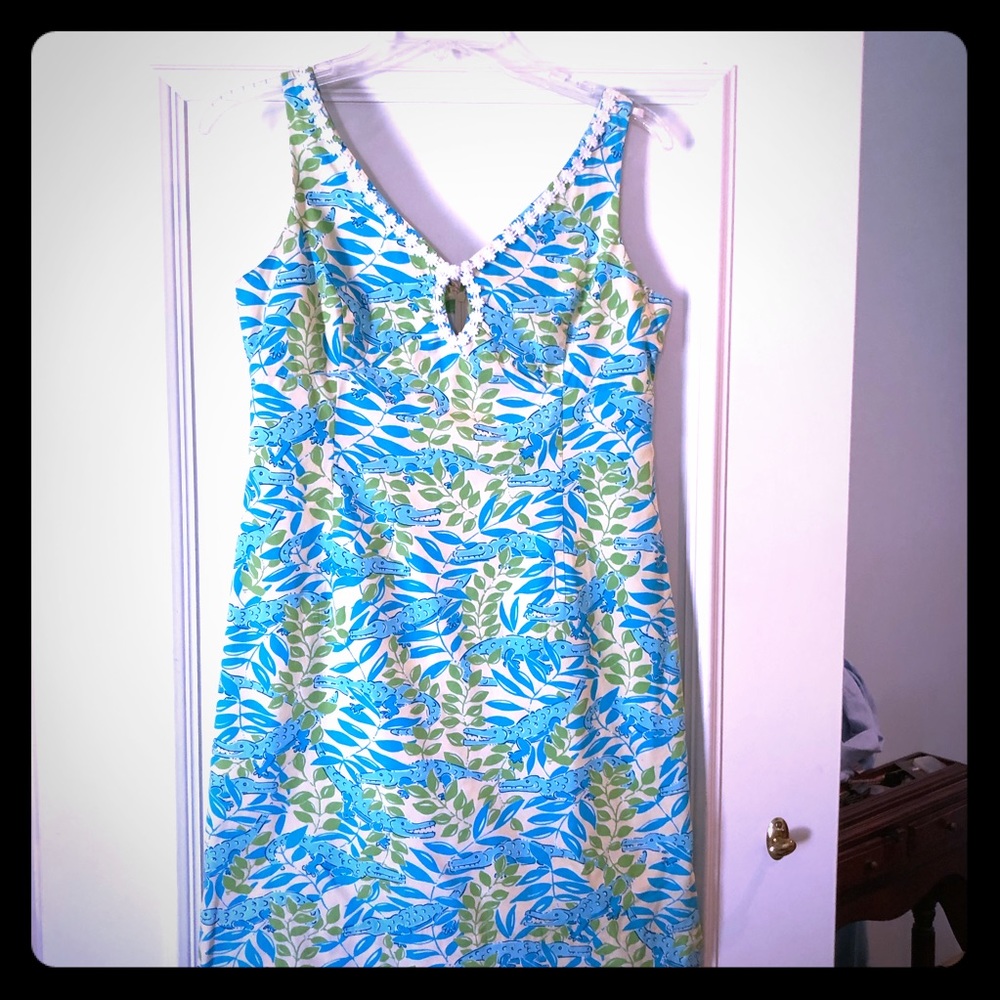 Lilly Pulitzer Dress Alligator Print